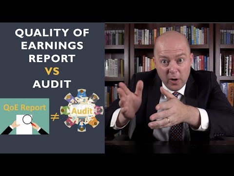 Quality of Earnings Report vs Audit [Video]