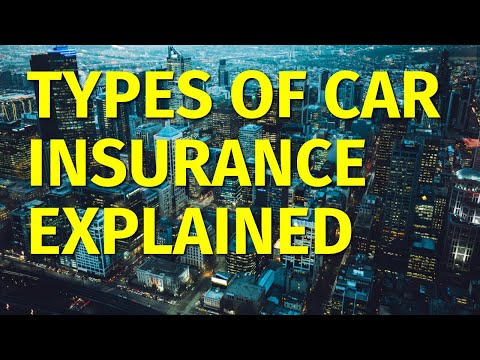 Types of Car Insurance Explained/2021 ★ What You Need To Know [Video]