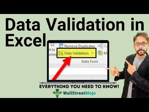 Data Validation in Excel – Overview, How to Use Data Validation & Create Drop-down Lists? [Video]