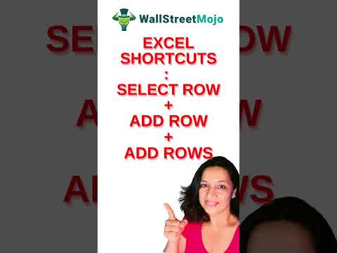 3. Learn Excel Shortcuts – How to ADD ROW/ROWS in Just 50 Seconds! [Video]