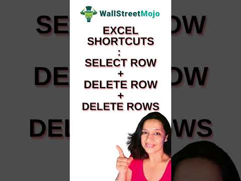 4. Learn Excel Shortcuts – How to DELETE ROW/ROWS in Just 50 Seconds! [Video]