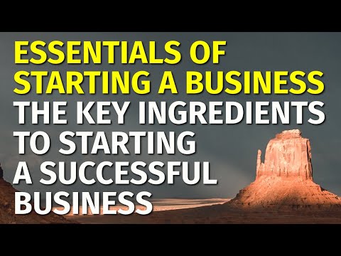 Essentials of Starting a Business: The Key Ingredients to Starting a Successful Business [Video]