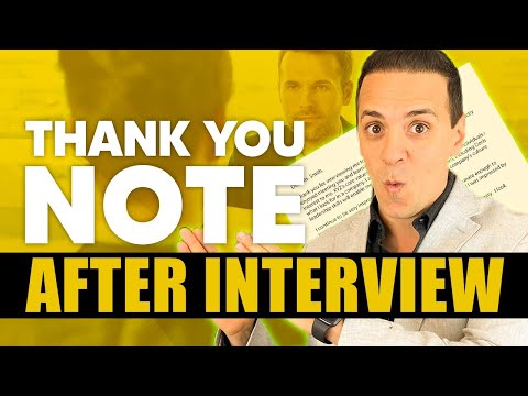 How To Write A “Thank You” Note After Job Interview [Video]