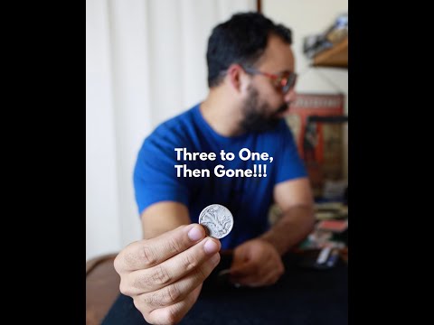 Coin Trick: Three to One, then GONE! Performance and Explanation [Video]