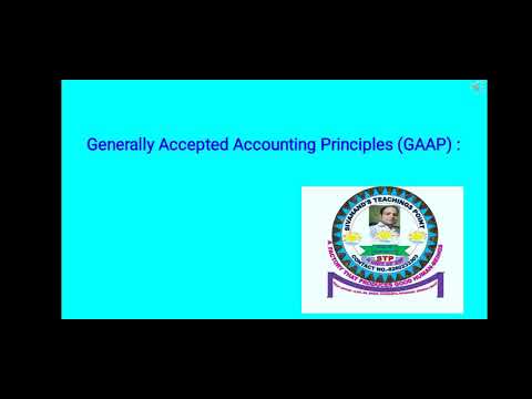 Generally Accepted Accounting Principles (GAAP) [Video]