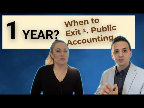 Should I leave Public Accounting after ONE year? [Video]