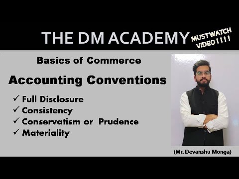 Accounting Conventions/Meaning of Accounting Conventions/Basics Accounts/11thCommerce/THE DM ACADEMY [Video]