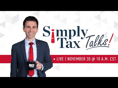 Simply Tax Talks | November 30, 2021 [Video]