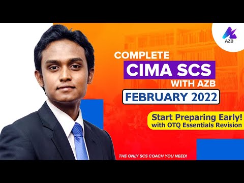 Official CIMA SCS February 2022 Exam Prep Invitation | Pass the CIMA Strategic Case Study with AZB [Video]