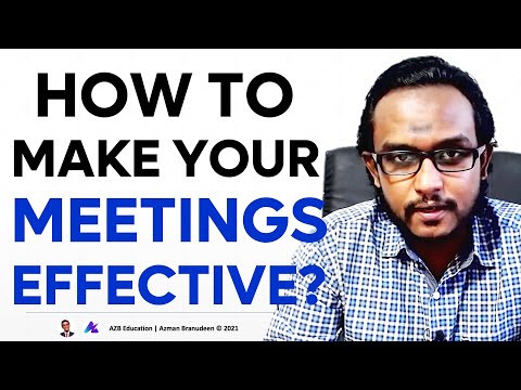 How to make your Corporate Meetings Effective? | Professional Development & Career Growth with AZB [Video]