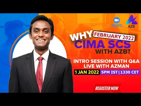 Join me live for CIMA SCS Feb 2022 Coaching Intro Session | CIMA Strategic Case Study Pixlwizz | AZB [Video]