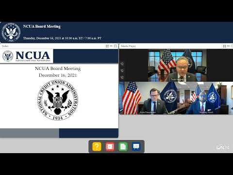 2021 December NCUA Board Meeting [Video]