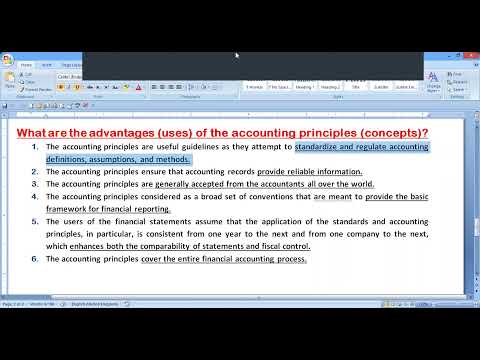 OL Accounting Chapter 22: Introduction to Accounting Principles [Video]