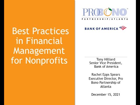 Best Practices in Financial Management for Nonprofits [Video]