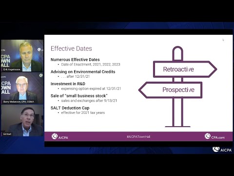 AICPA Town Hall Series – January 6 Edition- [Video]