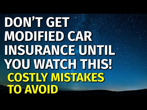 Cheap Modified Car Insurance ★ 2022 [Video]