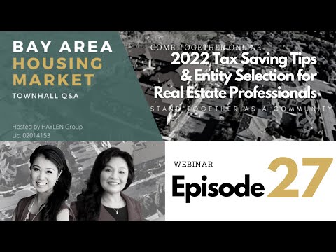 Ep. 27 2022 Tax Saving Tips & Entity Selection for Real Estate Professionals [Video]