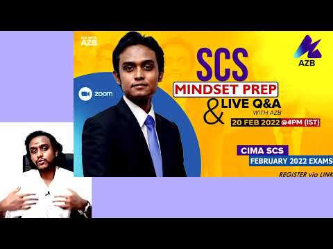 CIMA SCS Mindset Prep & Motivation Live Session | CIMA SCS FEB 2022 Exam | Pass CIMA SCS with AZB [Video]