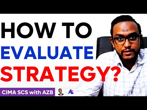 How to ‘Evaluate a Strategy’ in the CIMA SCS Exam? | CIMA Strategic Case Study (CIMA SCS) Feb 2022 [Video]