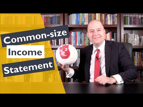 Common-size Income Statement Template [Video]