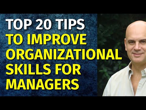 Developing Organizational Skills at Work | How to Be a Productive Manager Manager Skills Development [Video]