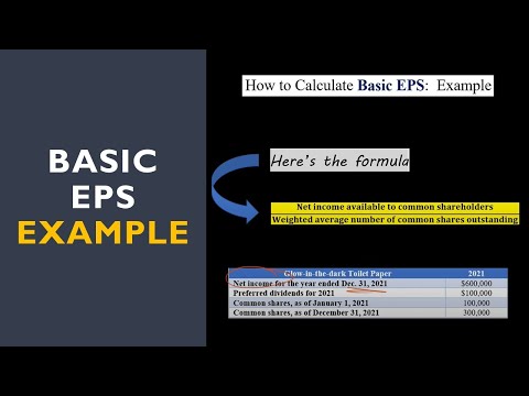 Basic Earnings Per Share Calculation Example [Video]