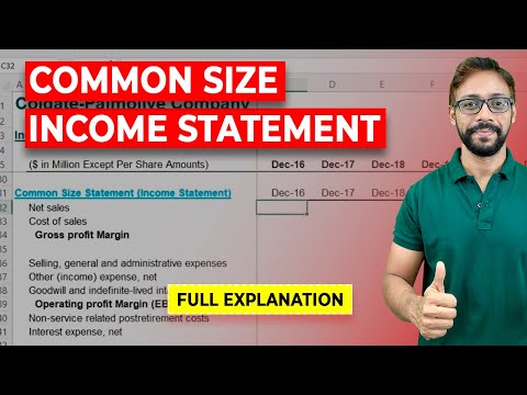 Common Size Income Statement – Basics, Formula, How to Prepare? [Video]