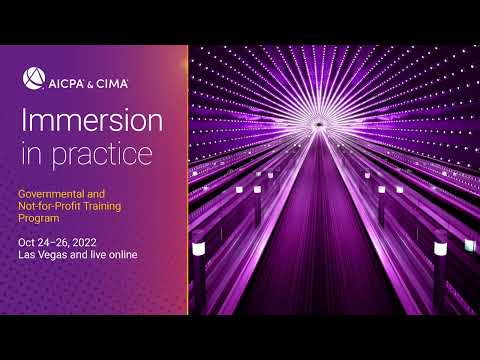 Join AICPA & CIMA Governmental Accounting and Auditing Update Conference [Video]