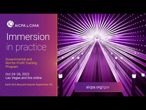 Join AICPA & CIMA Governmental Accounting and Auditing Update Conference [Video]