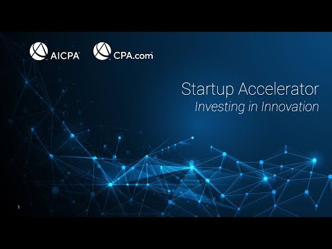 2022 AICPA and CPA.com Startup Accelerator [Video]