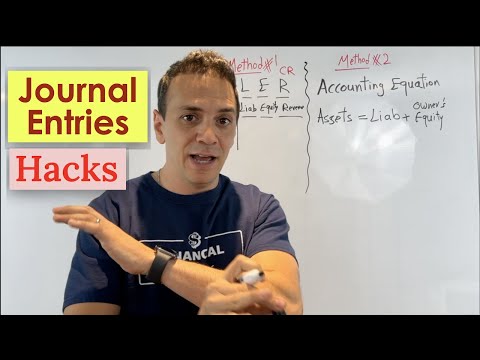 Journal Entries Hacks . Two Methods to NEVER forget Debits and Credits [Video]