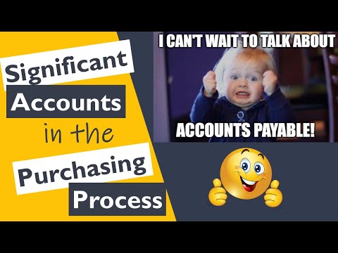 Significant Accounts in the Purchasing Process [Video]