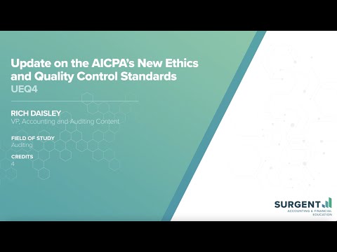 Update on AICPAs New Ethics and Quality Control Standards [Video]