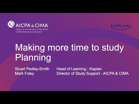 Making more time to study: Planning [Video]