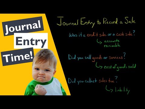 Journal Entry to Record a Sale [Video]