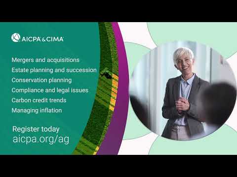 AICPA & CIMA Agriculture Industry Conference | Aug 14 – Aug 16, 2023 | CPE Credits 10 – 17 [Video]