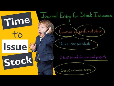 Journal Entry for Stock Issuance [Video]