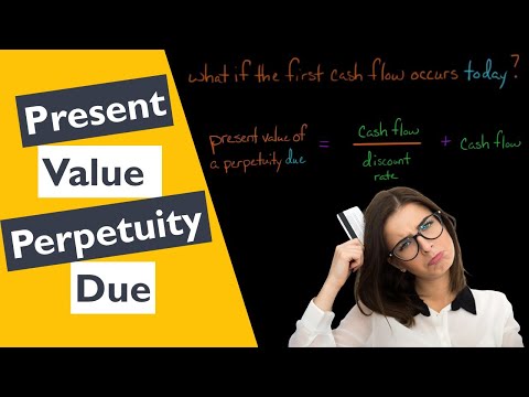 Present Value of a Perpetuity Due [Video]