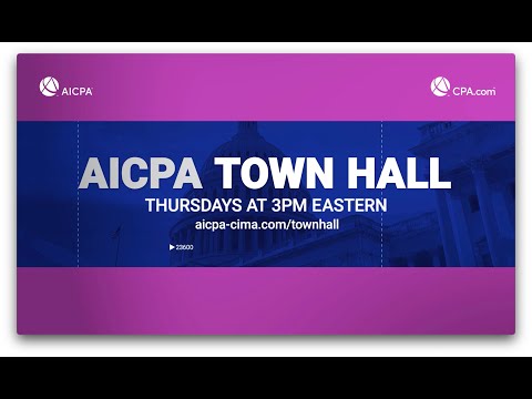 AICPA Town Hall [Video]