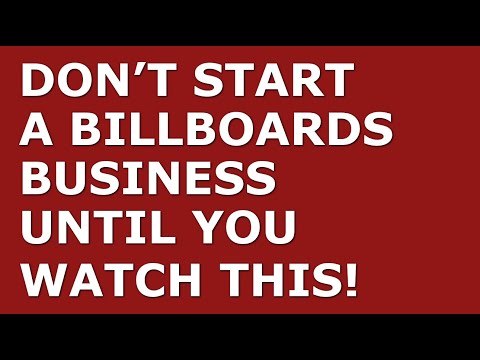 How to Start a Billboards Business | Free Billboards Business Plan Template Included [Video]