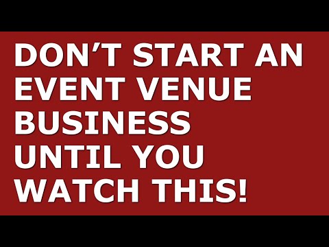 How to Start an Event Venue Business | Free Event Venue Business Plan Template Included [Video]