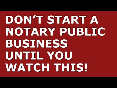 How to Start a Notary Public Business | Free Notary Public Business Plan Template Included [Video]