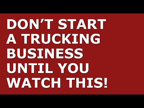 How to Start a Trucking Business | Free Trucking Business Plan Template Included [Video]