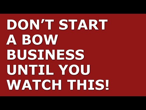 How to Start a Bow Business | Free Bow Business Plan Template Included [Video]