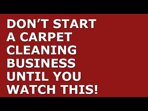 How to Start a Carpet Cleaning Business | Free Carpet Cleaning Business Plan Template Included [Video]