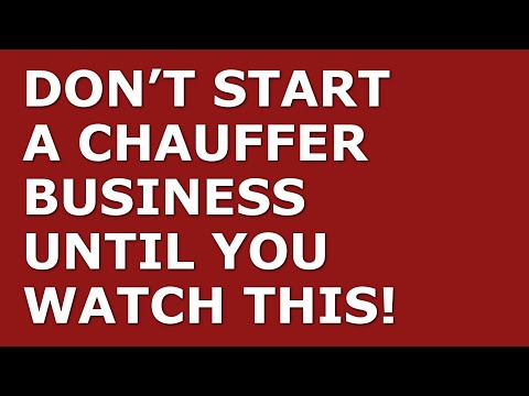 How to Start a Chauffer Business | Free Chauffer Business Plan Template Included [Video]