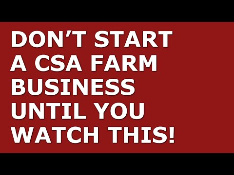 How to Start a CSA Farm Business | Free CSA Farm Business Plan Template Included [Video]