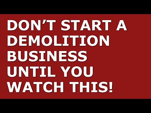 How to Start a Demolition Business | Free Demolition Business Plan Template Included [Video]