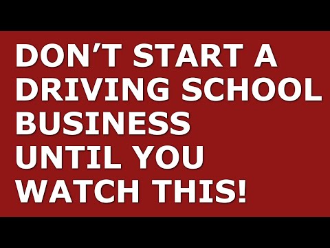 How to Start a Driving School Business | Free Driving School Business Plan Template Included [Video]