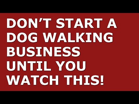 How to Start a Dog Walking Business | Free Dog Walking Business Plan Template Included [Video]